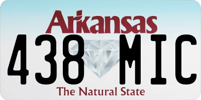 AR license plate 438MIC