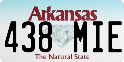 AR license plate 438MIE