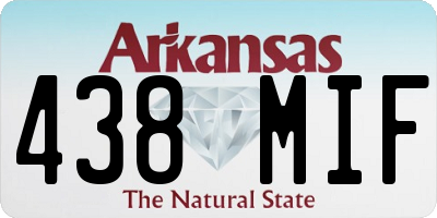 AR license plate 438MIF