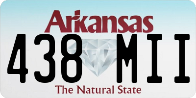 AR license plate 438MII