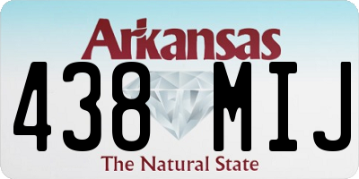 AR license plate 438MIJ