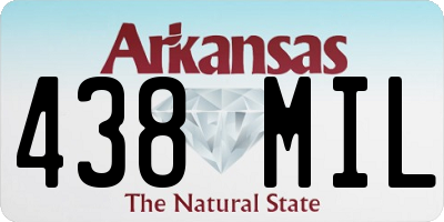 AR license plate 438MIL