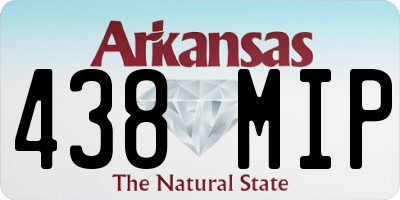 AR license plate 438MIP