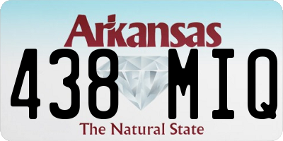 AR license plate 438MIQ