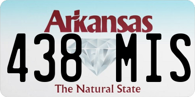 AR license plate 438MIS