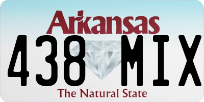 AR license plate 438MIX
