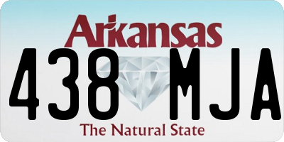 AR license plate 438MJA
