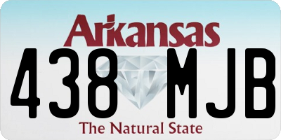 AR license plate 438MJB