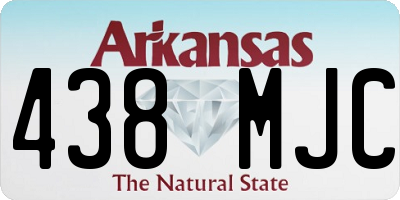 AR license plate 438MJC