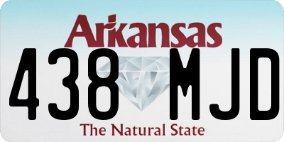 AR license plate 438MJD