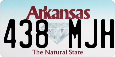 AR license plate 438MJH