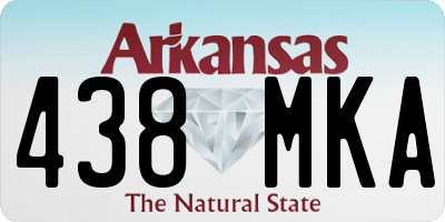 AR license plate 438MKA