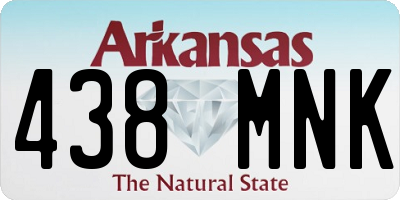 AR license plate 438MNK