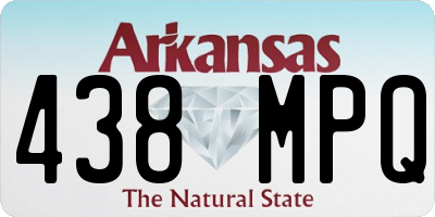 AR license plate 438MPQ