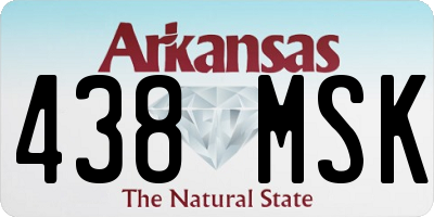 AR license plate 438MSK