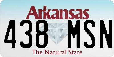 AR license plate 438MSN