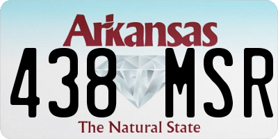AR license plate 438MSR