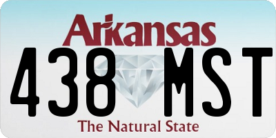 AR license plate 438MST
