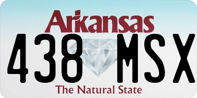 AR license plate 438MSX