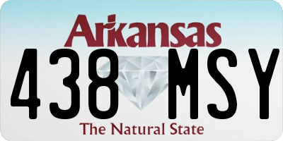 AR license plate 438MSY
