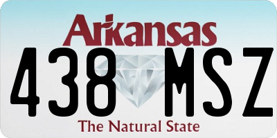 AR license plate 438MSZ