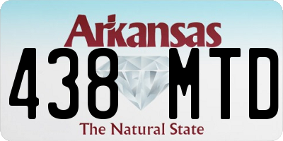 AR license plate 438MTD
