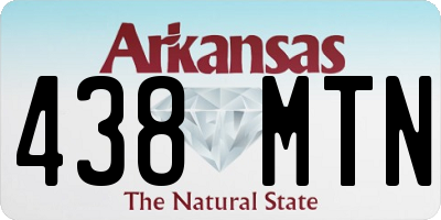 AR license plate 438MTN