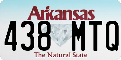 AR license plate 438MTQ