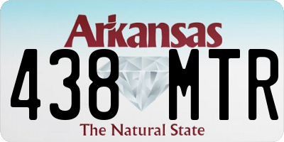 AR license plate 438MTR
