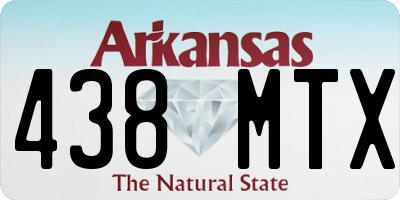 AR license plate 438MTX