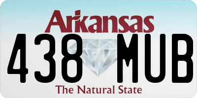 AR license plate 438MUB
