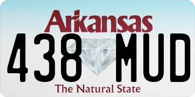 AR license plate 438MUD