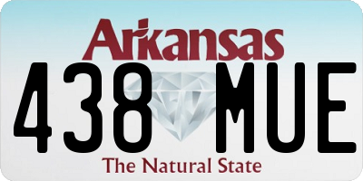 AR license plate 438MUE