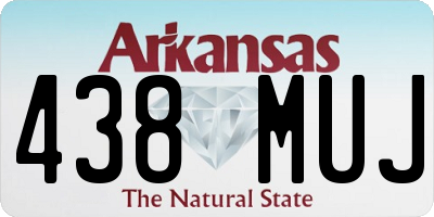 AR license plate 438MUJ