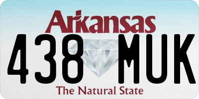 AR license plate 438MUK