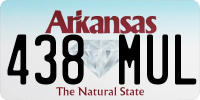 AR license plate 438MUL