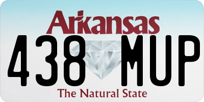 AR license plate 438MUP
