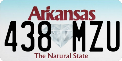 AR license plate 438MZU