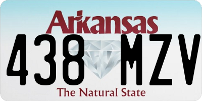AR license plate 438MZV