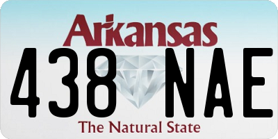 AR license plate 438NAE