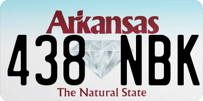 AR license plate 438NBK