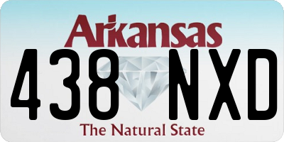 AR license plate 438NXD