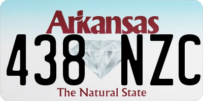 AR license plate 438NZC