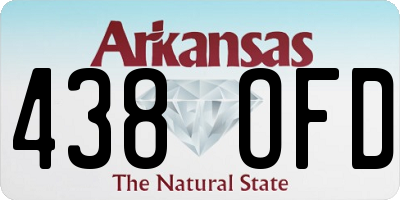 AR license plate 438OFD