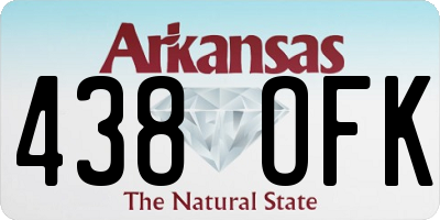 AR license plate 438OFK