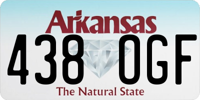 AR license plate 438OGF