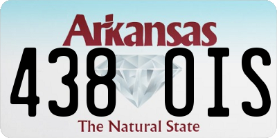 AR license plate 438OIS
