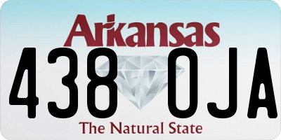AR license plate 438OJA