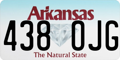 AR license plate 438OJG