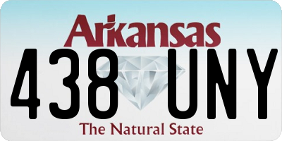 AR license plate 438UNY